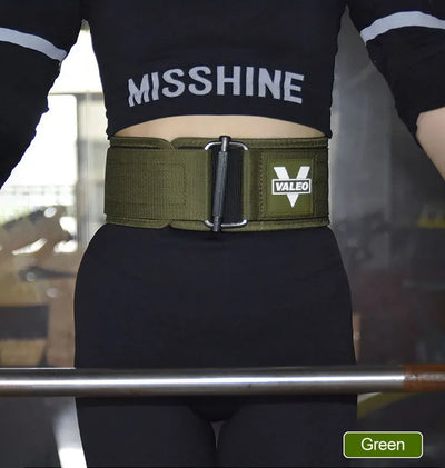 GOBYGO 1 Pç Cinto de Levantamento de Peso Fitness Agachamento Pull-Up Academia Levantamento de Força Suporte Lombar Ajustável Fivela de Metal Treinamento Cruzado