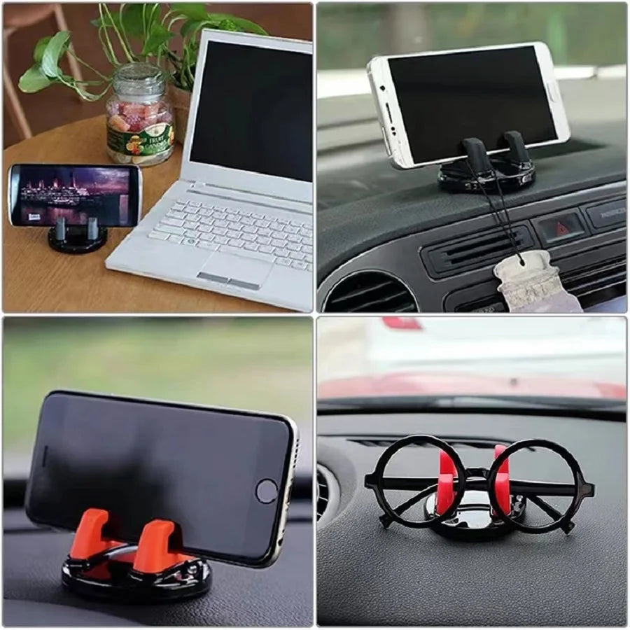 Suporte de celular giratório 360° para carro, suporte antiderrapante para navegação GPS, suporte para carro universal para todos os telefones