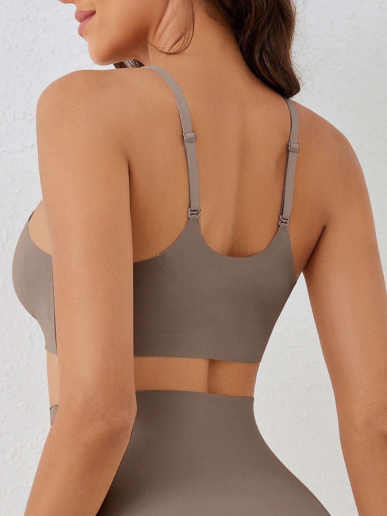 Sutiã sem costura com suporte macio e confortável, sem argolas de aço, leve, fino e respirável