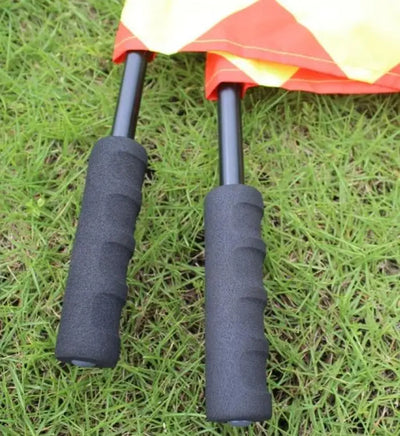 1/2 peças bandeira de árbitro de futebol Fair Play Sports match bandeiras de bandeirinha de futebol equipamento de árbitro bandeira de bandeirinha de futebol