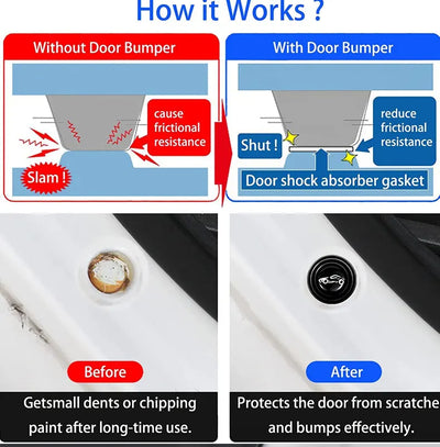20 peças de almofadas antichoque de silicone para porta de carro, universal, isolamento acústico, adesivos de almofada espessante, juntas anti-riscos