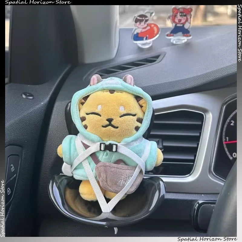 Mini assento de segurança para boneca de pelúcia Kawaii Labubu Idol Assento para boneca de carro Enfeite para carro Aromatratamento de ar Acessórios de decoração