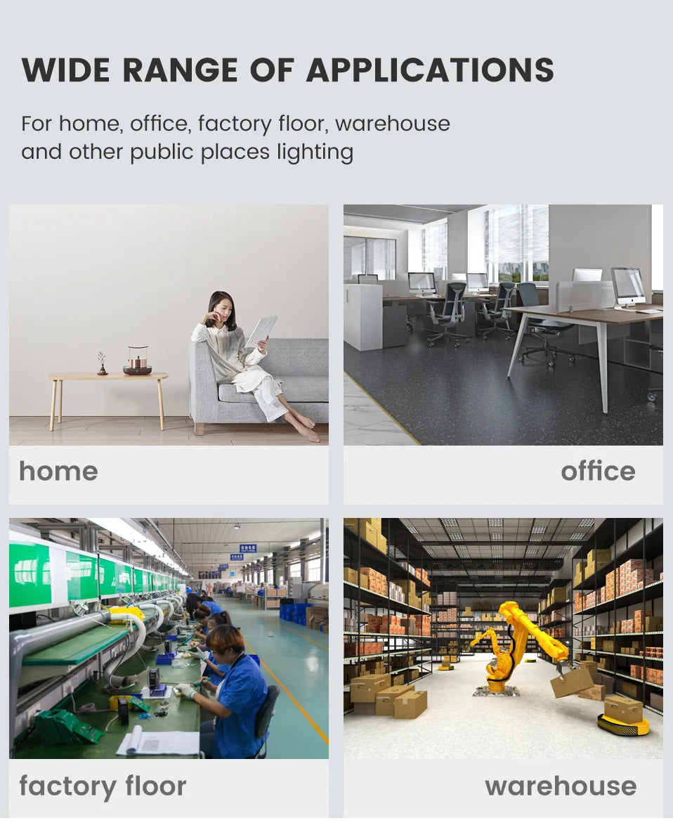 Lâmpada LED dobrável E27 de 28 W com ventilador AC220 V/110 V, 40 lâmpadas de deformação para iluminação de teto residencial, armazém e garagem, luz branca, lâmpada 6500 K