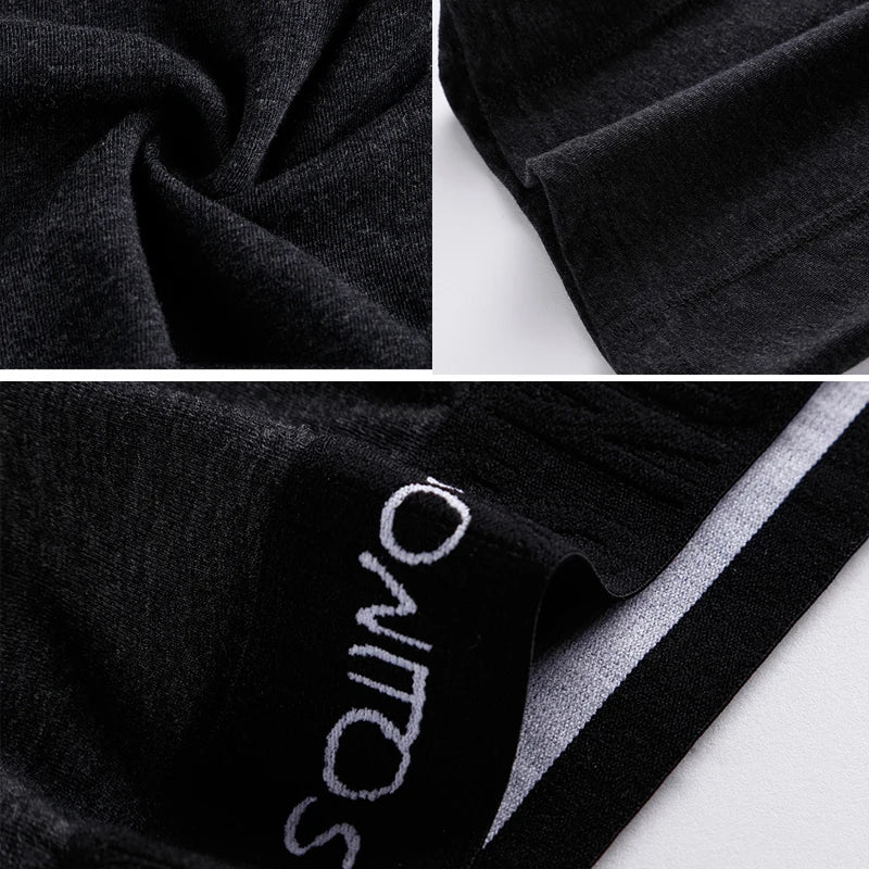 4 peças boxers longos para homens roupa íntima plus size calcinhas masculinas sexy pernas longas cuecas de algodão boxer masculino moda masculina tronco