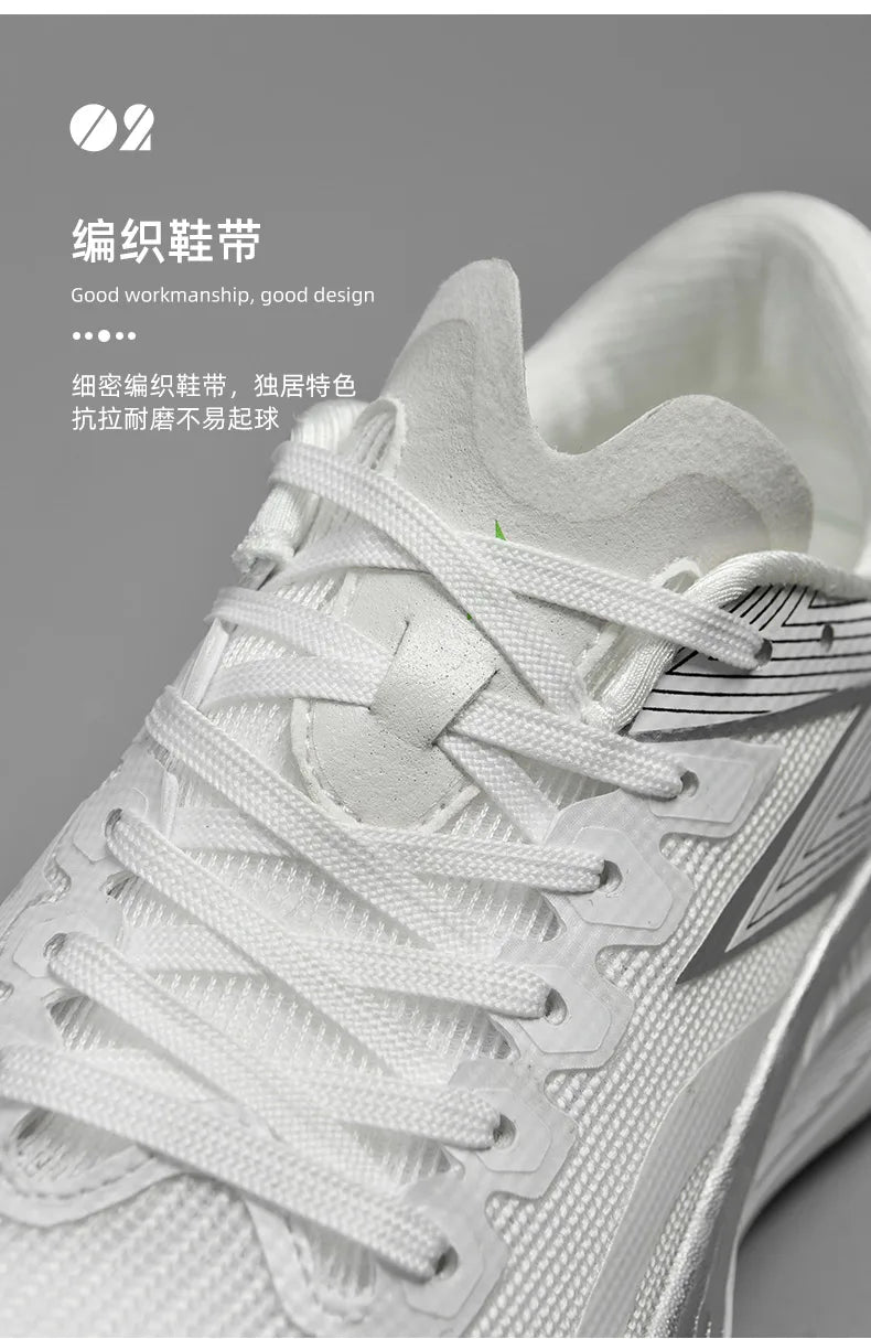 Tênis de corrida esportivos masculinos com almofada de ar de carbono para maratona, respirável, leve e feminino, tênis esportivos confortáveis e antiderrapantes