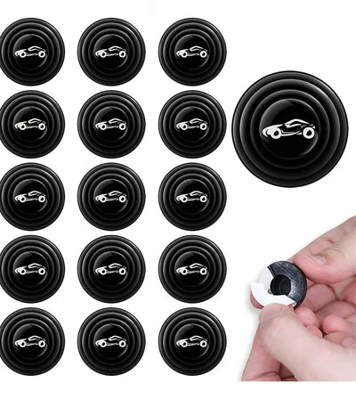 20 peças de almofadas antichoque de silicone para porta de carro, universal, isolamento acústico, adesivos de almofada espessante, juntas anti-riscos
