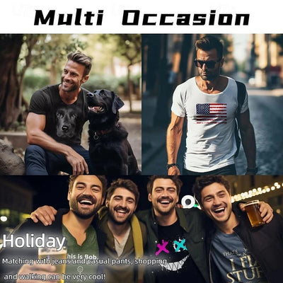 Camiseta masculina de manga curta, respirável, gola redonda, listrada, estampada, tamanho grande, solta, para o verão