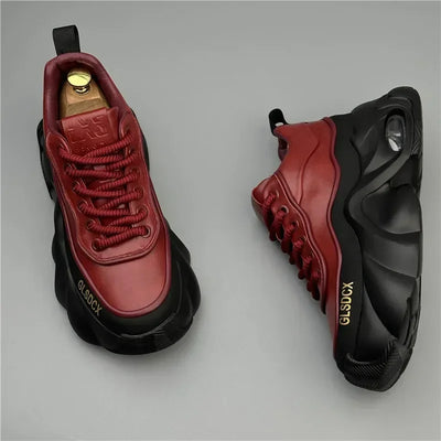 Sapatos masculinos estilo designer outono inverno tênis masculinos confortáveis plataforma grossa calçados casuais da moda tênis esportivos