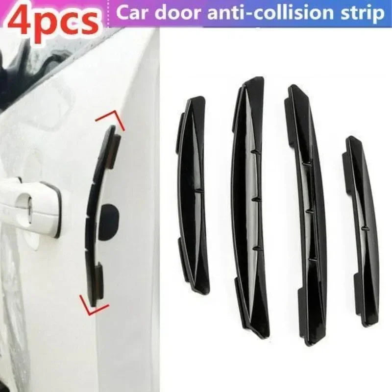 4 peças/conjunto de tiras anticolisão para porta de carro, placa de proteção decorativa anticolisão, acessórios de decoração para carro, anti-riscos