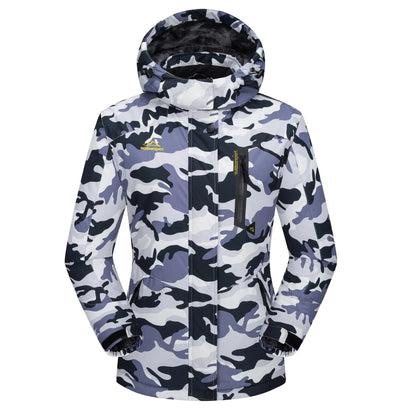 Jaqueta feminina de inverno pesada para snowboard e esqui KEFITEVD, térmica, quente, para caminhadas, corta-vento, casual