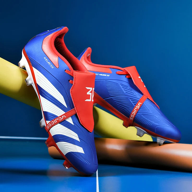 Chuteiras de futebol masculinas, chuteiras de campo para futebol de salão, chuteiras profissionais TF/FG para treinamento rápido, tênis antiderrapante