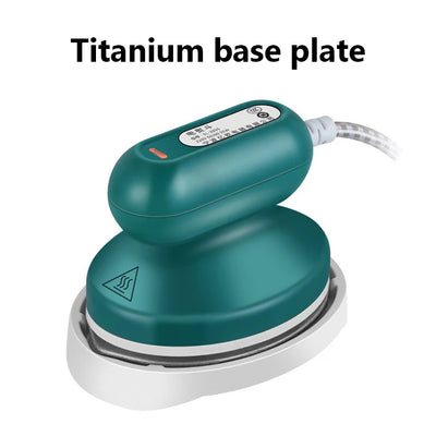 Máquina de passar roupa portátil JIQI, base de cerâmica e titânio, para uso doméstico e viagens