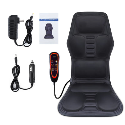 Massageador elétrico para costas, infravermelho, massagem corporal completa, almofada, aquecimento, vibrador, carro, casa, escritório, lombar, pescoço, colchão, cadeira