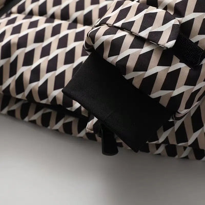 Casacos femininos de inverno com capuz, cintura alta, acolchoados, esportivos, parkas, com cinto, elegantes, grossos, quentes, à prova de vento, jaquetas de esqui