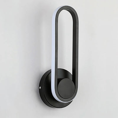 Luminária de parede LED giratória moderna para corredor, escada, quarto, cabeceira, sala de jantar, varanda, iluminação interna, arandela