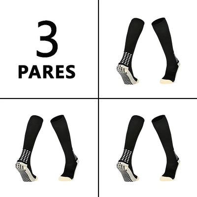 Meias de futebol antiderrapantes, meias profissionais de cano alto para ciclismo, respiráveis para ciclismo e corrida