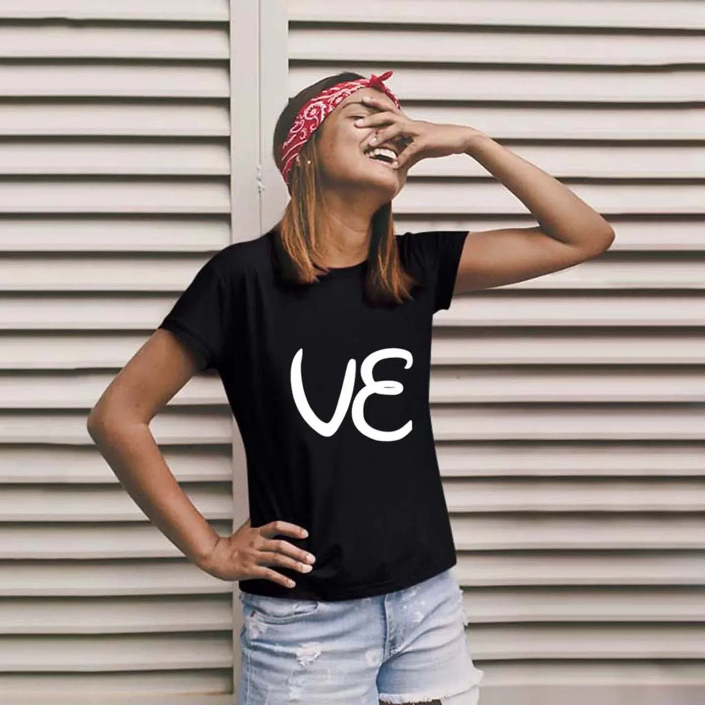 Camiseta Love Letter Combine, camiseta para casal, patchwork de coração, gola redonda, manga curta, Valentine's Day Gift For Partner