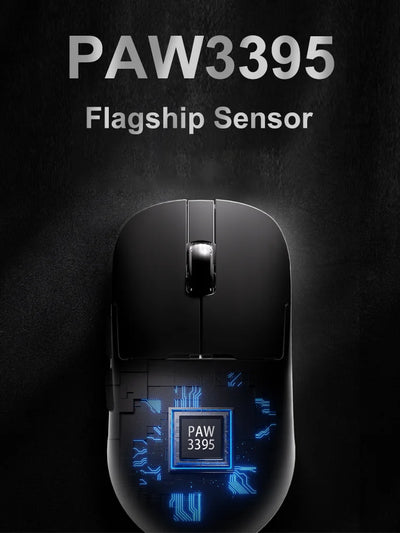 Mouse sem fio com fio leve AJAZZ AJ179 PRO PAW3395 com base de carregamento magnética ergonômico e macro para jogos para PC e laptop