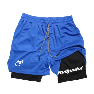 Novos shorts esportivos masculinos de padel, shorts de tênis respiráveis de verão, calças de badminton de secagem rápida, roupas esportivas para corrida ao ar livre