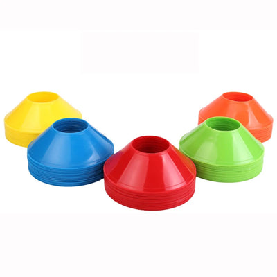 Conjunto de 10 cones para treinamento de futebol, equipamento para crianças, cones de disco profissional, exercícios de agilidade, evitando obstáculos, acessórios de treinamento esportivo
