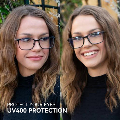 Óculos de leitura quadrados antirreflexo com bloqueio de luz azul ZENOTTIC Fashion para homens, óculos esportivos para leitura, unissex, óculos antirreflexo para computador