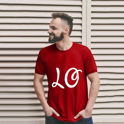 Camiseta Love Letter Combine, camiseta para casal, patchwork de coração, gola redonda, manga curta, Valentine's Day Gift For Partner