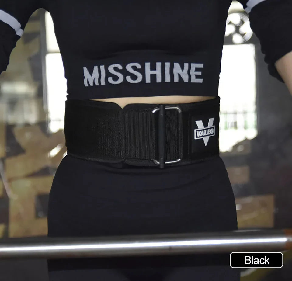 GOBYGO 1 Pç Cinto de Levantamento de Peso Fitness Agachamento Pull-Up Academia Levantamento de Força Suporte Lombar Ajustável Fivela de Metal Treinamento Cruzado