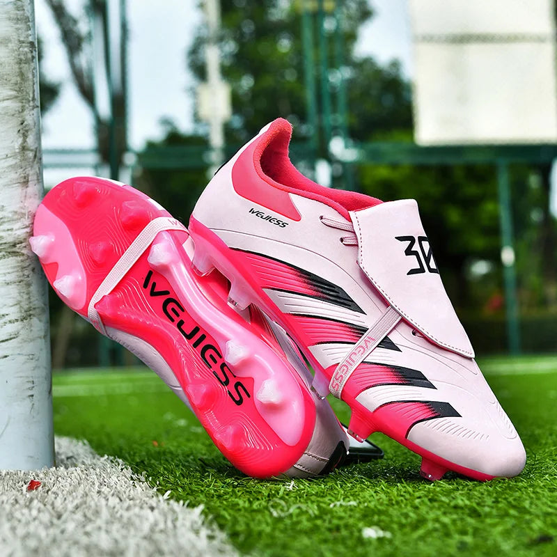 Chuteiras de futebol masculinas, chuteiras de campo para futebol de salão, chuteiras profissionais TF/FG para treinamento rápido, tênis antiderrapante