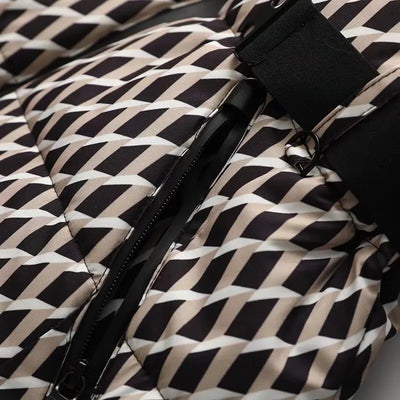 Casacos femininos de inverno com capuz, cintura alta, acolchoados, esportivos, parkas, com cinto, elegantes, grossos, quentes, à prova de vento, jaquetas de esqui