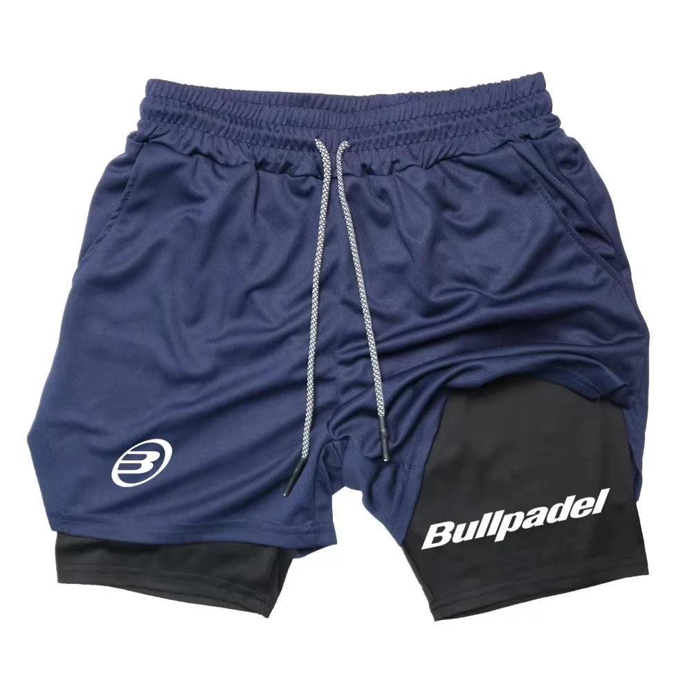 Novos shorts esportivos masculinos de padel, shorts de tênis respiráveis de verão, calças de badminton de secagem rápida, roupas esportivas para corrida ao ar livre