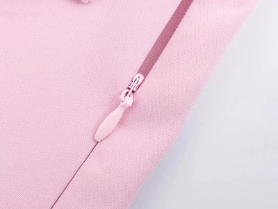 TRAF Saia-calça curta feminina com laço rosa, cintura alta, mini saia branca, moda verão, feminina, streetwear, culottes assimétricas