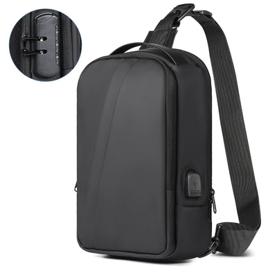Geestock Bolsa transversal antifurto para mulheres e homens, multifuncional, com carregamento USB, bolsa de ombro, mensageiro, bolsa de viagem tipo tiracolo