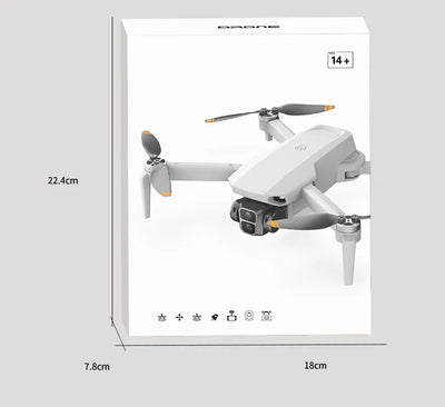 LYZRC L106 / L106MAX HD Câmera Dupla Comutação Motor Brushless RC Drone Dobrável Mini Wifi 2.4GHz 360° Helicóptero OAS Inteligente