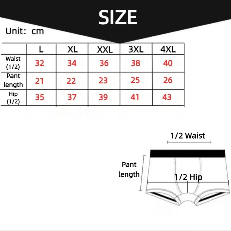 4 peças Banboo Fibra Cueca Masculina Boxer Masculino Calcinha Sólida Shorts Cuecas Masculinas Respirável Íntimo Boxers Masculinos 4 peças