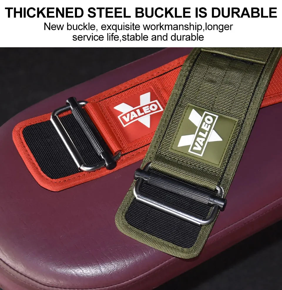 GOBYGO 1 Pç Cinto de Levantamento de Peso Fitness Agachamento Pull-Up Academia Levantamento de Força Suporte Lombar Ajustável Fivela de Metal Treinamento Cruzado