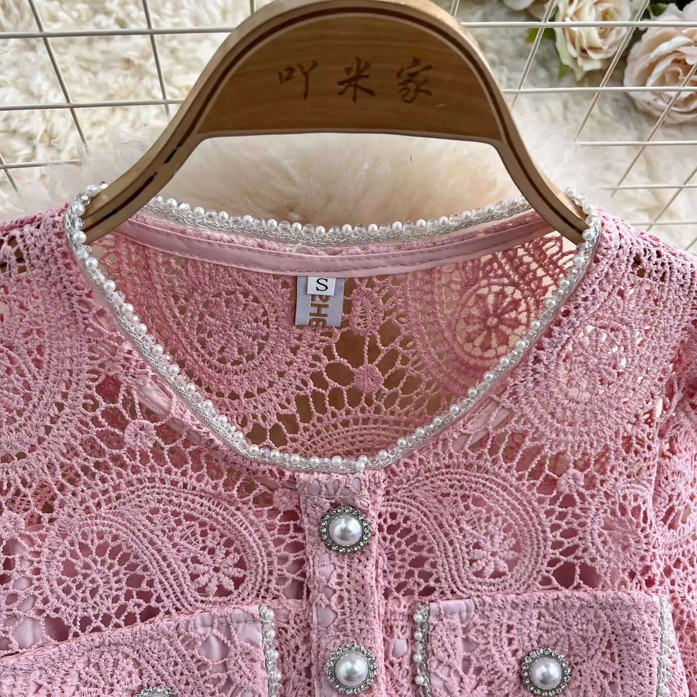 Elegante vestido longo de pérolas, conjunto feminino de 2 peças, manga curta, flor, bordado, camisa de renda, saia midi evasê