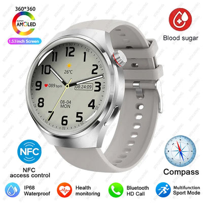 Para Huawei Watch 4 Pro NFC Smart Watch Masculino GPS Sports Tracker Tela HD de 1,53" Monitor de Saúde Relógios Bluetooth Chamada SmartWatch