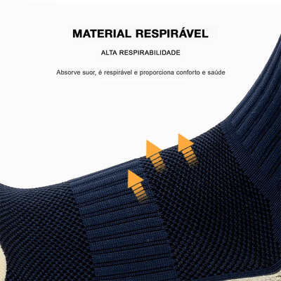 Meias de futebol antiderrapantes, meias profissionais de cano alto para ciclismo, respiráveis para ciclismo e corrida