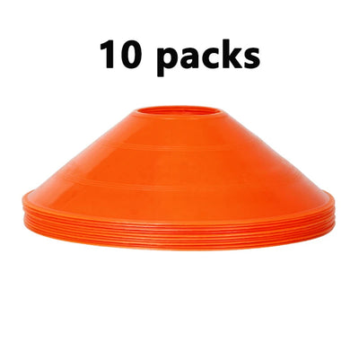 Conjunto de 10 cones para treinamento de futebol, equipamento para crianças, cones de disco profissional, exercícios de agilidade, evitando obstáculos, acessórios de treinamento esportivo