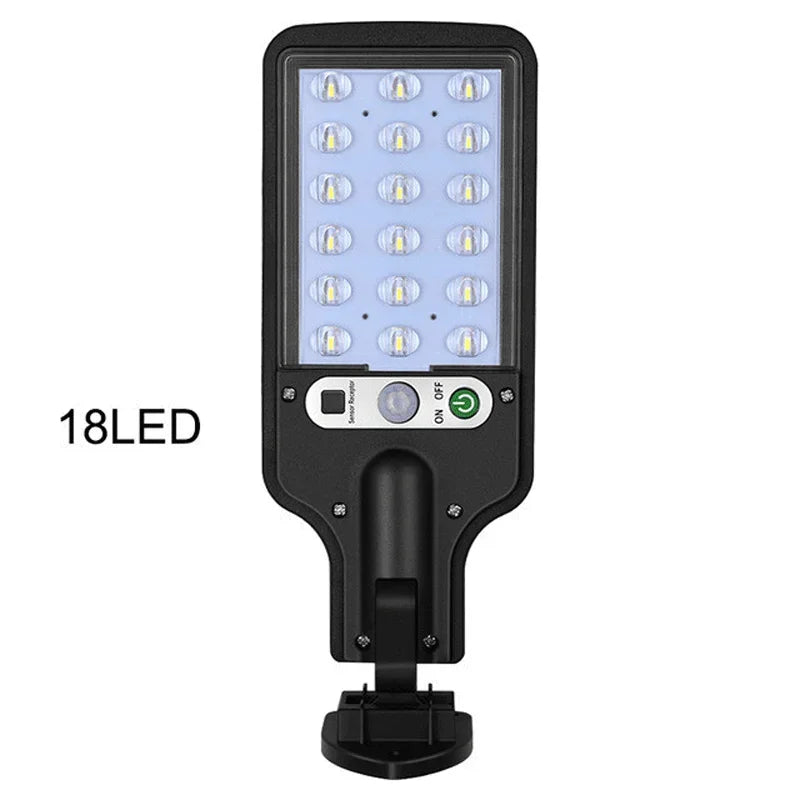 Luminária de parede solar LED para pátio, indução de corpo humano, jardim, terraço, porta de garagem, lâmpada de rua 616