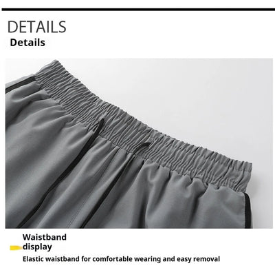 Shorts esportivos casuais anti-exposição de camada dupla masculinos, mais vendidos no verão, para corrida, fitness, calças três quartos