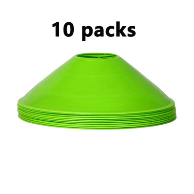 Conjunto de 10 cones para treinamento de futebol, equipamento para crianças, cones de disco profissional, exercícios de agilidade, evitando obstáculos, acessórios de treinamento esportivo