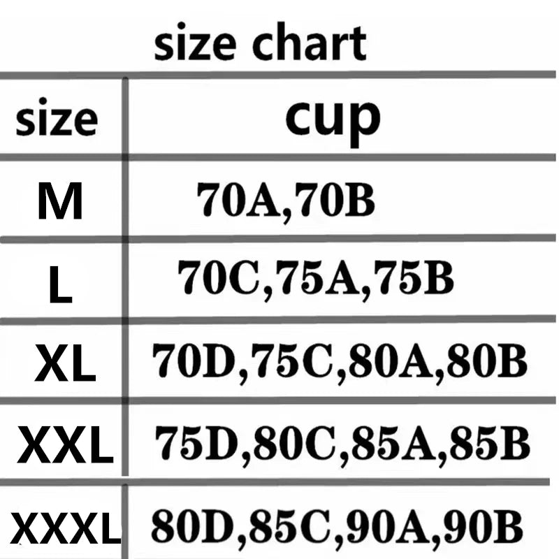 Sutiã push-up feminino de tamanho grande e suporte macio, sem costura, peça única, sem aro, esportivo fino e ajustável