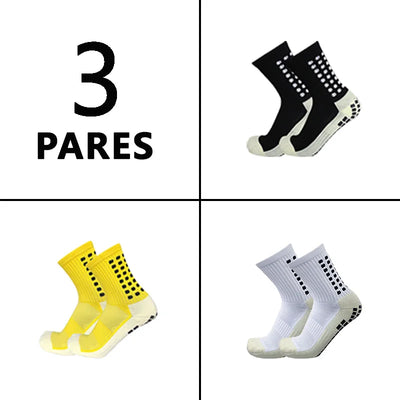 Meias de futebol masculinas, meias de corrida de poliamida, meias de futebol antiderrapantes, meias de corrida de cano médio