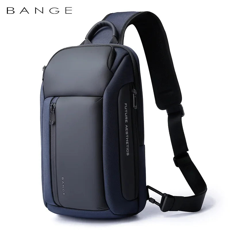 Bange nova bolsa de peito impermeável da moda Oxford bolsa crossbody modelos masculinos bolsa de peito masculina bolsa de ombro de lazer grande capacidade