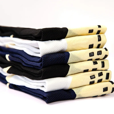 Meias de futebol antiderrapantes, meias profissionais de cano alto para ciclismo, respiráveis para ciclismo e corrida