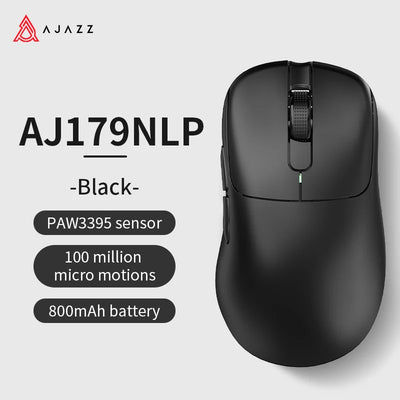 Mouse sem fio com fio leve AJAZZ AJ179 PRO PAW3395 com base de carregamento magnética ergonômico e macro para jogos para PC e laptop