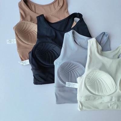 Colete esportivo compacto à prova de choque, multifuncional, respirável, para corrida, ioga, roupa de ginástica, novo sutiã fitness de verão