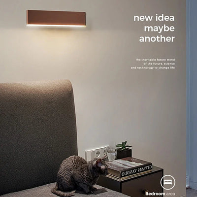 Luminária de parede LED moderna giratória para sala de estar, sala de jantar, quarto, cabeceira, luminária de parede de alumínio, decoração de casa interna, arandela brilhante