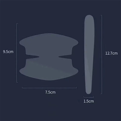 Adesivos protetores anti-riscos para maçanetas de portas de carro universais, película protetora transparente e invisível para pintura de pulso, decalques